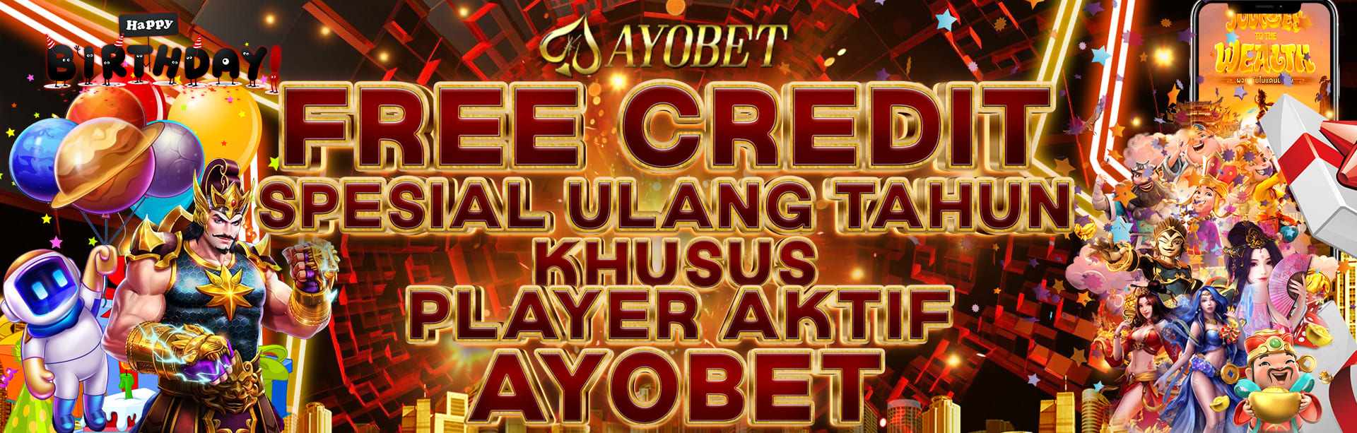 AYOBET BONUS FREE CREDIT BIRTHDAY GIFT