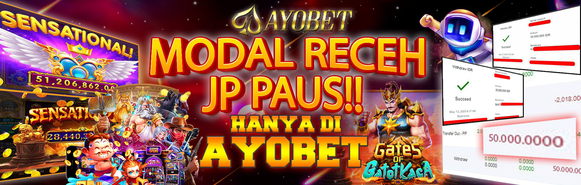 AYOBET MODAL RECEH JP PAUS