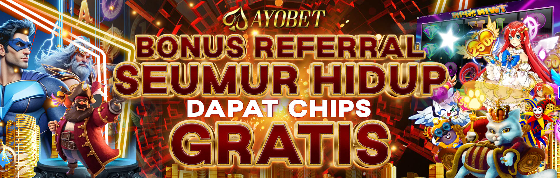 AYOBET BONUS REFERRAL DAPATKAN FREECHIP