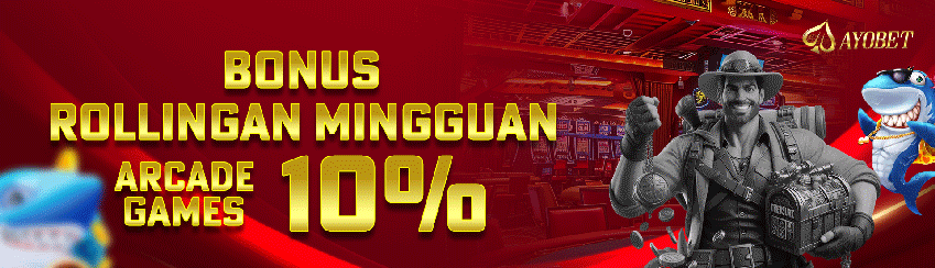BONUS MINGGUAN CASHBACK ARCADE 10%