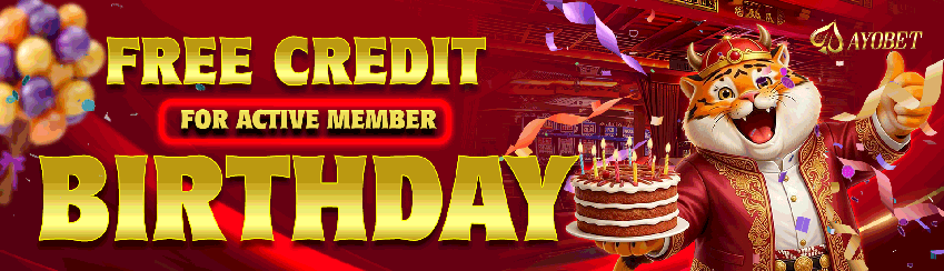 FREE CREDIT FOR BIRTHDAY ACTIVE MEMBER